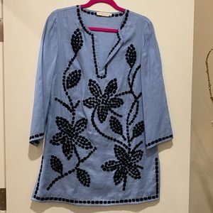 Tory Burch 💘 embroidery linen tonic